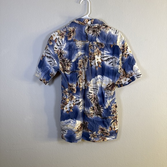 Vintage Hilo Hattie Vneck Button Down Hawaiian Original Womans Blouse Size Mediu - Picture 9 of 11